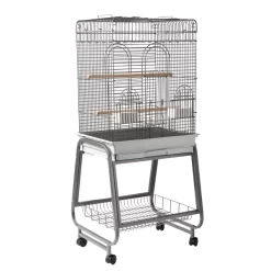 Strong Vogelkooi Aurelia Vogelverblijven 56x43x154 Cm Zilvergrijs