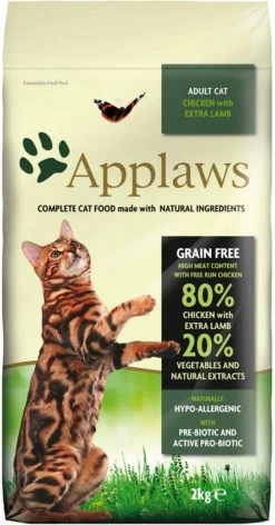 Applaws Gemengd Probeerpakket Droog & Natvoer In Voordeelset 2 Kg Adult Kip Met Lam + 6 X 156 G Kippenborst & Kaas -Default Template 5 applaws 2kg adult kip met lam kattenvoer 119171