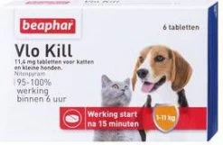 Beaphar 2x Vlo Kill Anti Vlooien Tabletten Hond 1 11 Kg 6 Tabletten -Default Template 5 beaphar vlo kill kat en hond tot 11kg 6 tabletten 4843