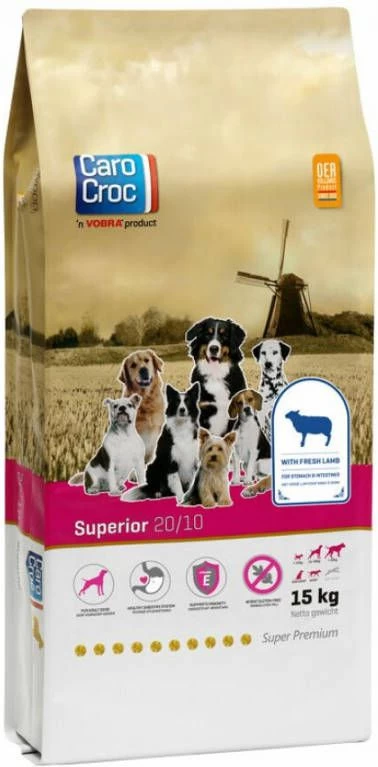 CaroCroc Superior Lam&Granen Hondenvoer 15 Kg 7 CaroCroc Superior Lam&Granen Hondenvoer 15 Kg - Afbeelding 5