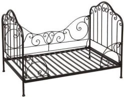 Clayre & Eef Hondenmand 80x53x58 Cm Bruin Zwart Ijzer Rechthoek