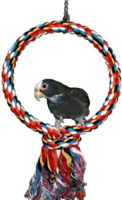 Homestyle Vogelspeelgoed Touwring Vogelspeelgoed 2.5x25 Cm Multi Color -Default Template 5 de huisdiersuper speelring touw 22851