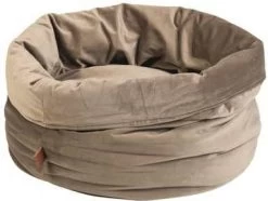 Designed By Lotte Fluco Kattenmand Fluweel Grijs 45x45x35 Cm