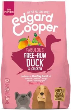 Edgard & Cooper Edgard&Cooper Free Run Duck Puppy Eend&Kip&Banaan Hondenvoer 2.5 Kg Graanvrij -Default Template 5 edgard en cooper edgard en ampcooper hondenvoer puppy scharrelkip en scharreleend 25 kg 50186