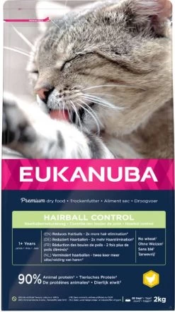 Eukanuba Hairball Control Adult Kattenvoer Voordeelpakket 3 X 2 Kg -Default Template 5 eukanuba hairball control adult kattenvoer 2 kg 136115