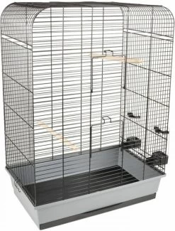 Flamingo Grasparkietenkooi Marja 54x34x75 Cm Zwart