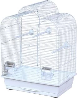 Flamingo Vogelkooi Dara Wit Vogelverblijven 45x33.5x59 Cm Wit