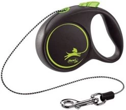 Flexi Black Design Tape M 5 M Hondenriem Groen&Zwart -Default Template 5 flexi rollijn black design 5 meter groenzwart 897361