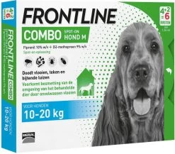 Frontline Combo Spot On 2 Medium Hond Medium Anti Vlooien En Tekenmiddel 4+2 Pip -Default Template 5 frontline combo spot on hond m 10 20 kg dubbelpak 2 x 6 pipetten x 1 34 ml 115286