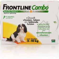 Frontline Combo S: Van 2 Tot 10 Kg Anti Vlooienmiddel En Tekenmiddel Hond 3 Pipetten -Default Template 5 frontline combo spot on hond s 3 pipetten 24449