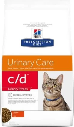 Hill&apos, S Prescription Diet C/D Multicare Stress Urinary Care Kattenvoer Met Kip 2 X 1, 5 Kg