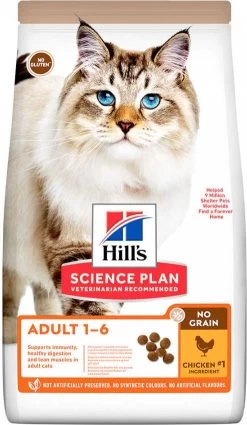 Hill's Science Plan 3x1, 5kg Adult 1 6 No Grain Met Kip Kattenvoer -Default Template 5 hills science plan 3x1 5kg adult 1 6 no grain met kip kattenvoer 112524