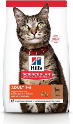 Hill's Hill's Adult Lam & Rijst Kattenvoer 10 Kg + 12 X Hill's Adult Favourite Selection Pouches -Default Template 5 hills science plan feline adult lamb en rice 3 kg 41829