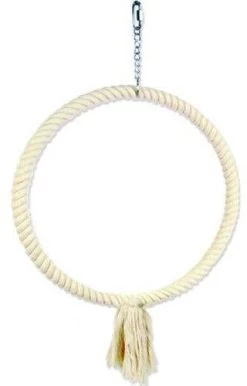 Homestyle Vogelspeelgoed Touwring Vogelspeelgoed 40x40 Cm