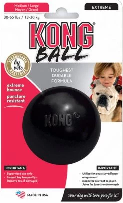 Kong Speeltje Rubber Bal Extreme Zwart Hondenspeelgoed Medium/Large -Default Template 5 kong extreme ball ml en xd8 7 5cmhondenspeelgoed 137732