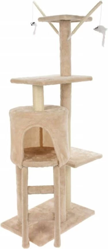 Huismerk Premium Katten Krab Toren Beige 45 X 30 X 110 CM 3 Huismerk Premium Katten Krab Toren Beige 45 X 30 X 110 CM