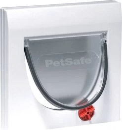 Gebr. De Boon PetSafe Staywell® 4 Sluitposities Klassiek Kattenluik Voor Katten -Default Template 5 petsafe handmatig kattenluik met 4 standen en tunnel classic 917 wit 5030 147861