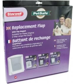 PetSafe Huisdierenluik In 2 Richtingen 760 Large 35, 6 X 30, 5 Cm Wit 5023 -Default Template 5 petsafe vervangingsluikje 760 775 777 transparant 33719