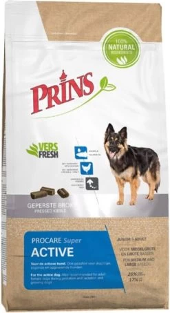 Prins ProCare Super Active Hondenvoer 15 Kg + Gratis Naturecare Worst -Default Template 5 prins procare hond super active 15kg 24793