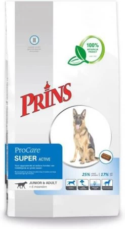 Prins ProCare Super Active Hondenvoer 15 Kg + Gratis Naturecare Worst -Default Template 5 prins procare super active hondenvoer 15 kg 22132