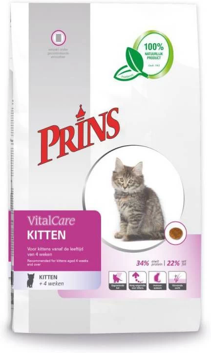 Prins VitalCare Kitten Kattenvoer 1, 5 Kg + Gratis Bewaarblik 14 Prins VitalCare Kitten Kattenvoer 1, 5 Kg + Gratis Bewaarblik - Afbeelding 12