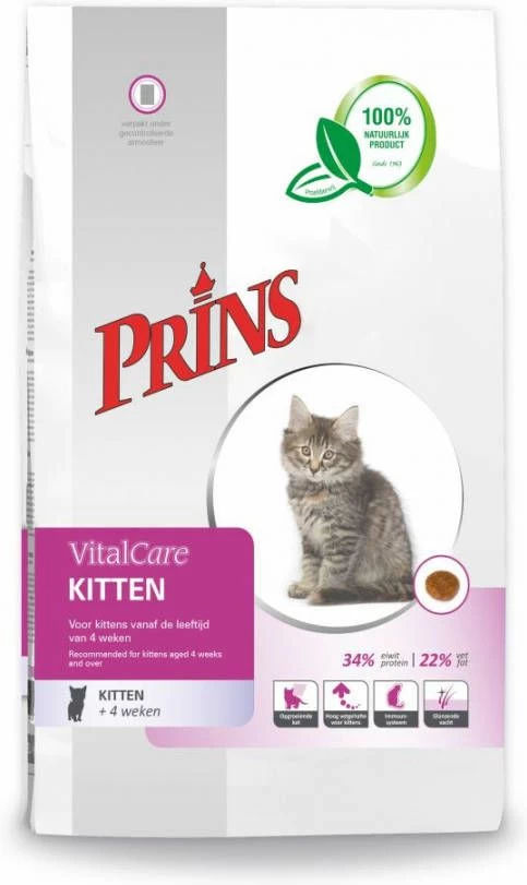 Prins VitalCare Kitten Kattenvoer 1, 5 Kg + Gratis Bewaarblik 15 Prins VitalCare Kitten Kattenvoer 1, 5 Kg + Gratis Bewaarblik - Afbeelding 13