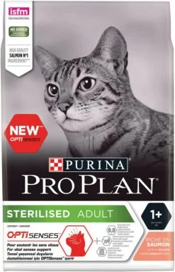 Pro Plan Sterilised Adult Zalm Optisenses Kattenvoer 2 X 10 Kg + Gratis 4 X Felix Party Mix Snacks -Default Template 5 pro plan kat sterilised zalm rijst 3 kg 43287