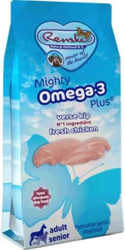 Renske M.O.P. Adult/Senior Kip & Rijst Hondenvoer 2 X 15 Kg + 2 X Renske Snacks Kip 150 Gr -Default Template 5 renske mighty omega plus hondenvoer adultsenior 15 kg 20886