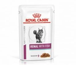 Royal Canin Veterinary Renal With Fish Zakjes Kattenvoer 2 Dozen(24 X 85 Gr )