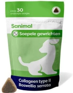 Emax Sanimal Soepele Gewrichten Met Boswellia Voor De Hond 3 X 30 Stuks -Default Template 5 sanimal soepele gewrichten 30 kauwbrokjes 49499