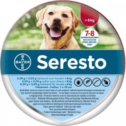 Seresto 5% Korting! Op Vlooienhalsband Voor Honden Voor Honden > 8 Kg(Halsband 70 Cm ) -Default Template 5 seresto 8 kghalsband 70 cm 2 x vlooienhalsband honden 114097