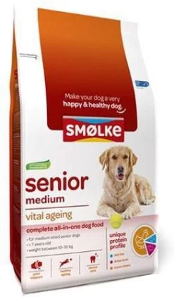 Smolke Senior Medium Kip&Lam&Vis Hondenvoer 3 Kg -Default Template 5 smolke senior medium 12731