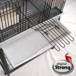 Strong Vogelkooi Aurelia Vogelverblijven 56x43x154 Cm Zilvergrijs -Default Template 5 strong papegaaienkooi aurelia antraciet 20343