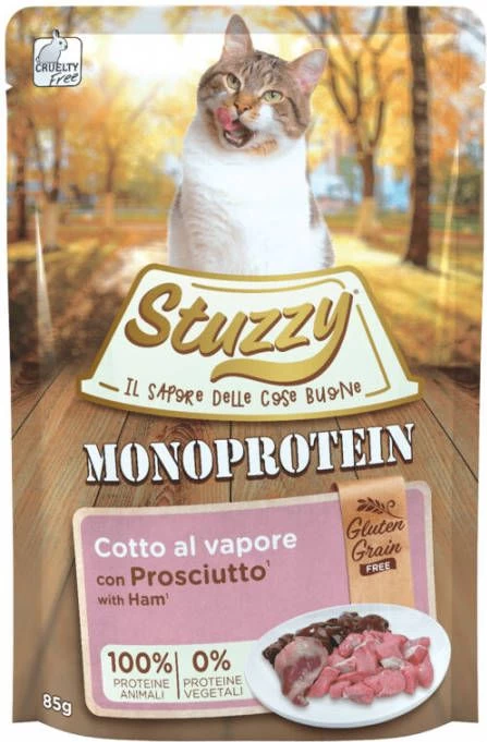 Stuzzy Cat Grain Free Monoprotein Met Ham Nat Kattenvoer 85 Gram 4 Dozen(80 X 85 Gr ) 4 Stuzzy Cat Grain Free Monoprotein Met Ham Nat Kattenvoer 85 Gram 4 Dozen(80 X 85 Gr ) - Afbeelding 2