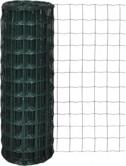 VidaXL Euro Gaas 10 X 0, 8 M/maaswijdte 76 X 63 Mm -Default Template 5 vidaxl euro hek 10x0 8 m staal groen 136334