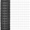 VidaXL Euro Hek 10x1, 2 M Met 100x100 Mm Gaas Staal -Default Template 5 vidaxl euro hek 10x1 2 m staal grijs 358582