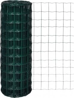 VidaXL Euro Hek 10x1, 7 M Met 76x63 Mm Gaas Staal -Default Template 5 vidaxl euro hek 10x1 7 m staal groen 137107