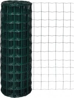 VidaXL Euro Hek 10x1, 7 M Met 76x63 Mm Gaas Staal -Default Template 5 vidaxl euro hek 10x1 7 m staal groen 155013