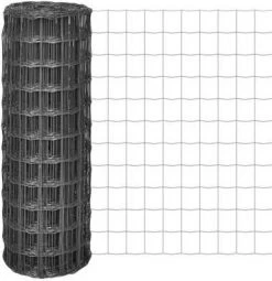 VidaXL Euro Hek 25x1, 2 M Met 77x64 Mm Gaas Staal