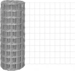 VidaXL Euro Hek 25x1 M Met 100x100 Mm Gaas Staal -Default Template 5 vidaxl euro hek 25x1 m staal grijs 172612