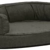 VidaXL Hondenbed Ergonomisch Linnen Look 60x42 Cm Fleece Donkergrijs -Default Template 5 vidaxl hondenbed ergonomisch linnen look 60x42 cm fleece donkergrijs 526902