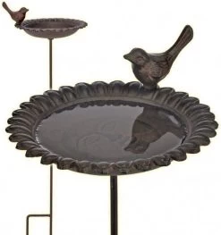 Huismerk Premium Gietijzer Vogelbad Tuinsteker 218 X 80 X 358 Mm -Default Template 5 vidaxl vogelbadjedrinkbak gietijzer bruin 192965