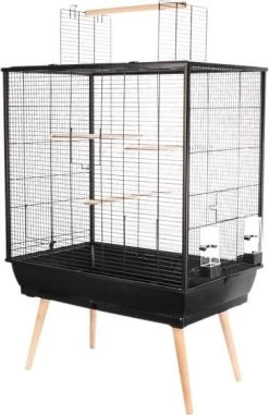 Zolux Vogelkooi Neo Jili Vogelverblijven 78x48x112 Cm Zwart